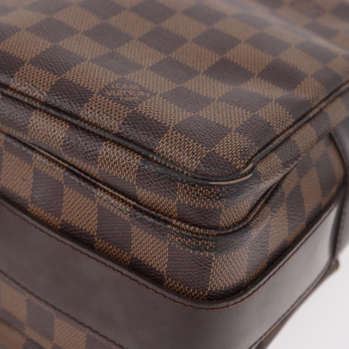 LOUIS VUITTON Damier Ebene Naviglio Shoulder Bag N45255 LV Auth BA13983