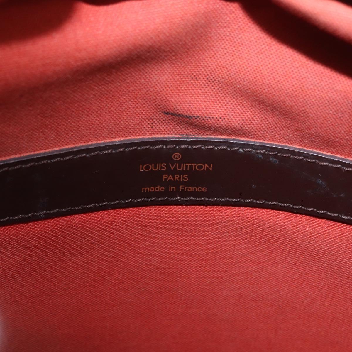LOUIS VUITTON Damier Ebene Naviglio Shoulder Bag N45255 LV Auth BA13983