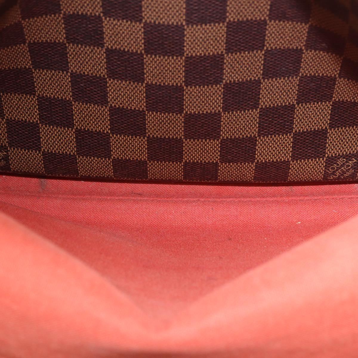 LOUIS VUITTON Damier Ebene Naviglio Shoulder Bag N45255 LV Auth BA13983