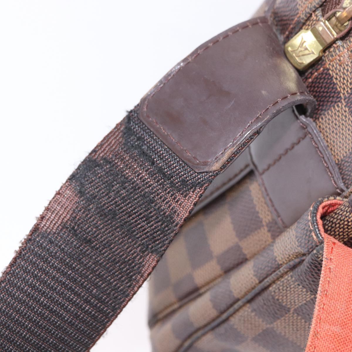 LOUIS VUITTON Damier Ebene Naviglio Shoulder Bag N45255 LV Auth BA13983