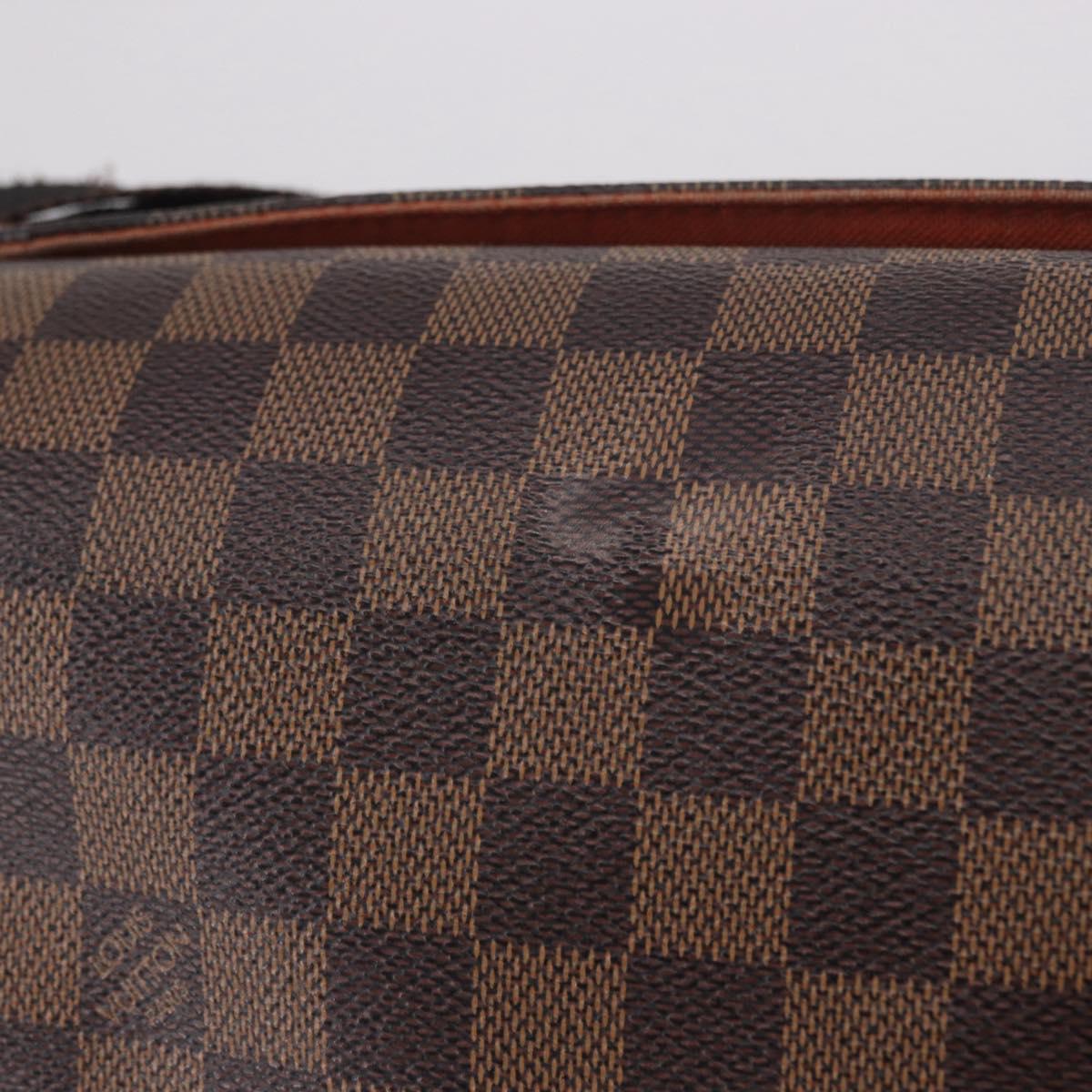 LOUIS VUITTON Damier Ebene Naviglio Shoulder Bag N45255 LV Auth BA13983