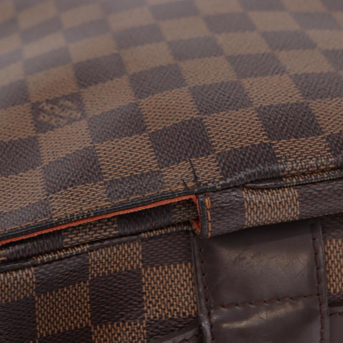 LOUIS VUITTON Damier Ebene Naviglio Shoulder Bag N45255 LV Auth BA13983
