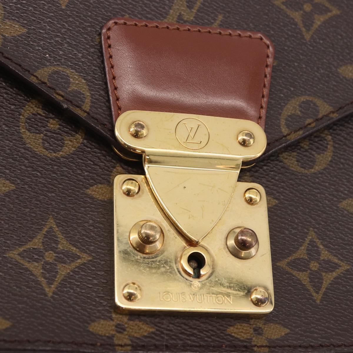 LOUIS VUITTON Monogram Monceau 26 Hand Bag 2way M51187 LV Auth BA13985