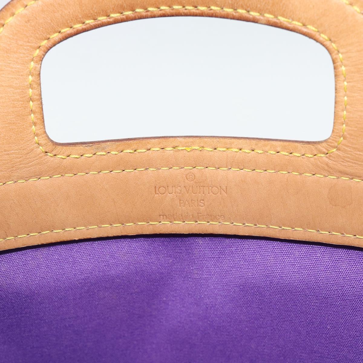 LOUIS VUITTON Vernis Stanton Hand Bag Purple Viole M91079 LV Auth BA13989