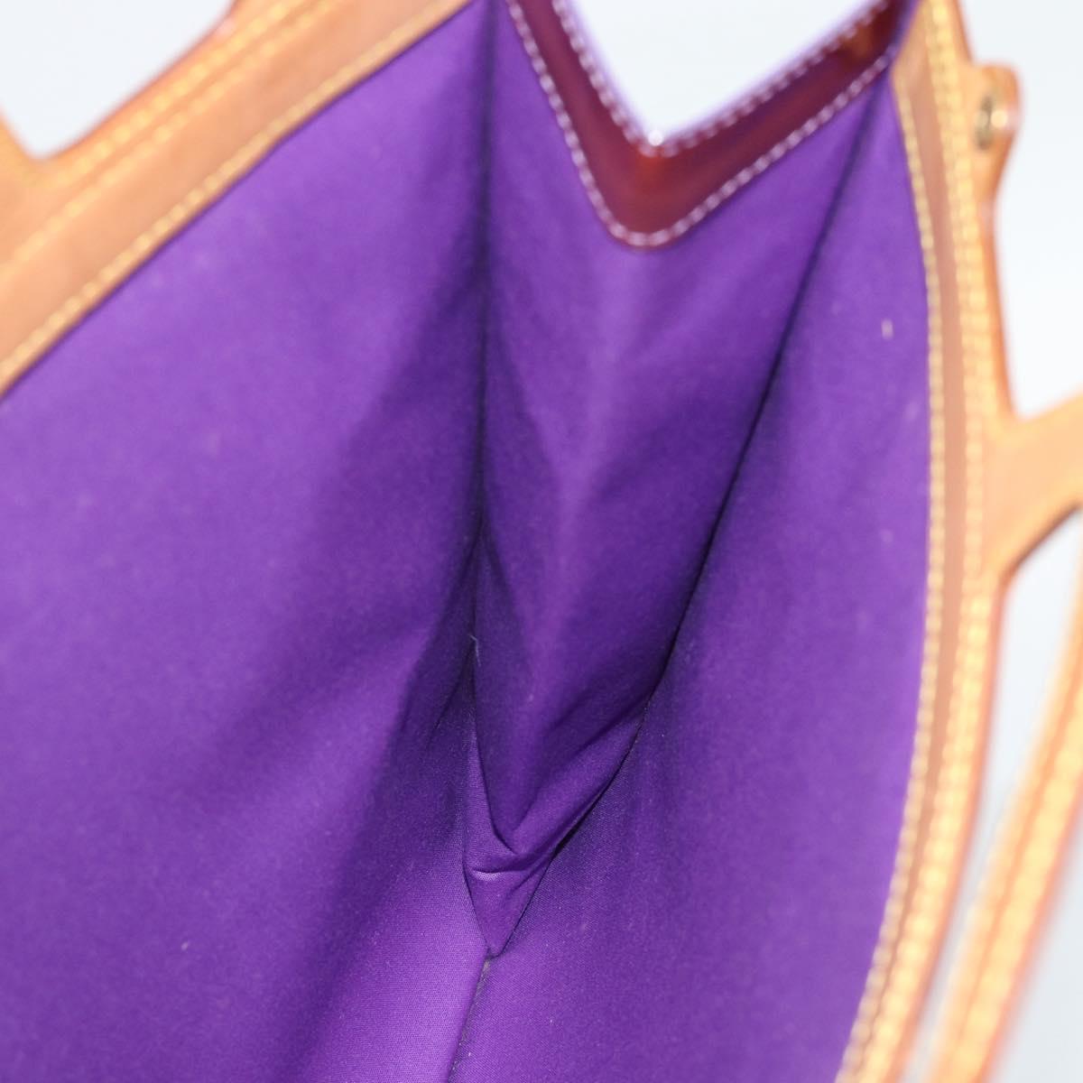 LOUIS VUITTON Vernis Stanton Hand Bag Purple Viole M91079 LV Auth BA13989