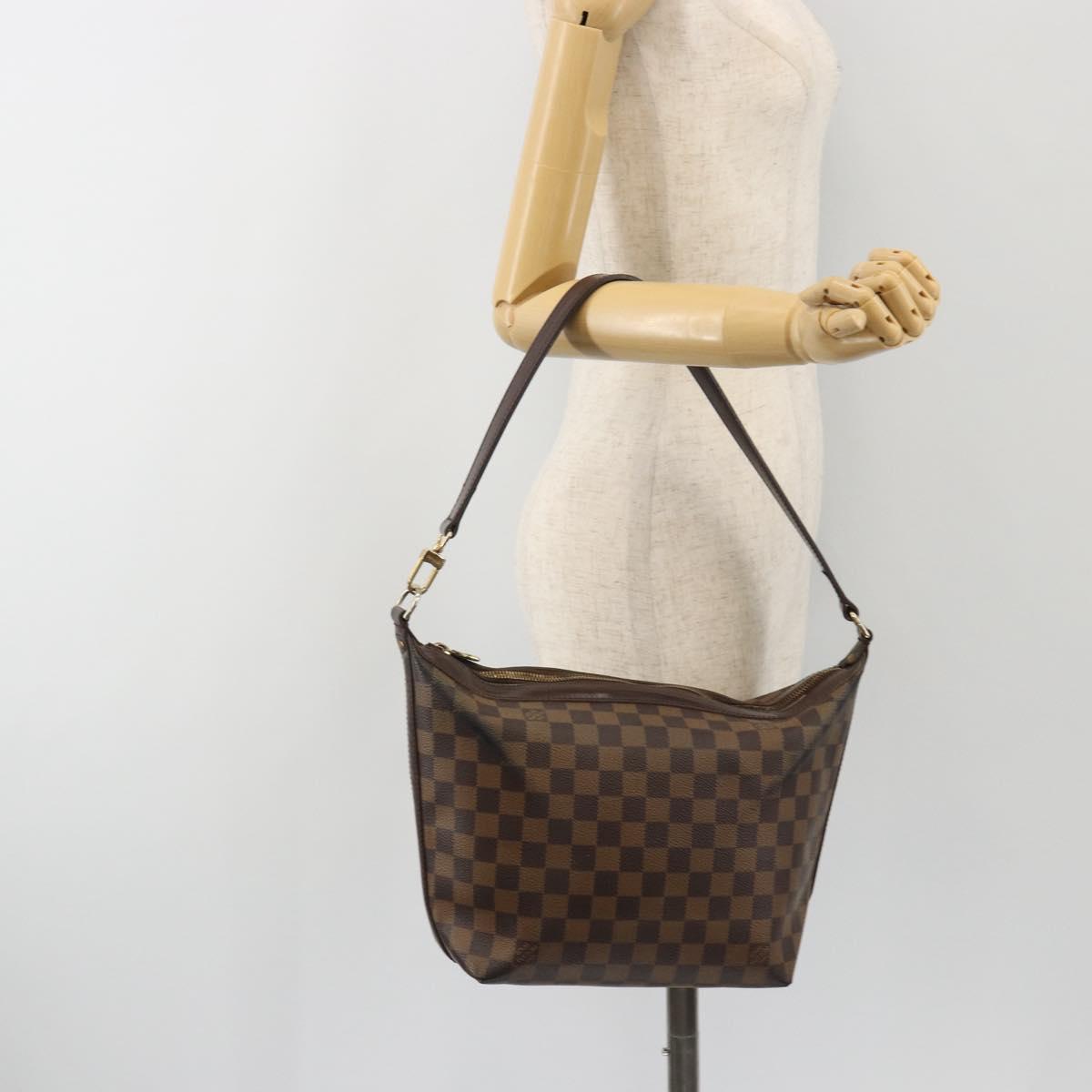 LOUIS VUITTON Damier Ebene Illovo MM Shoulder Bag N51995 LV Auth BA13990