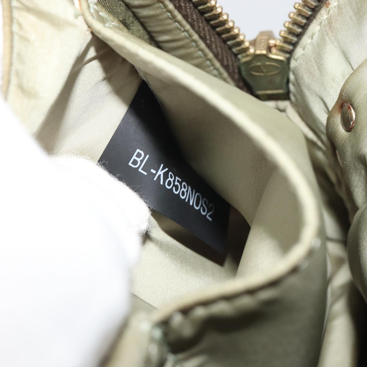 VALENTINO Backpack Nylon Khaki Gold Camouflage Auth BA13995