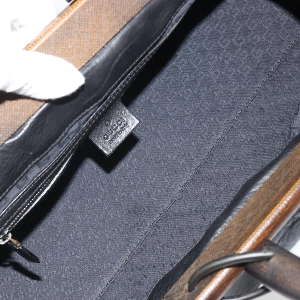 GUCCI Hand Bag Leather Black 105377 Auth BA14002A