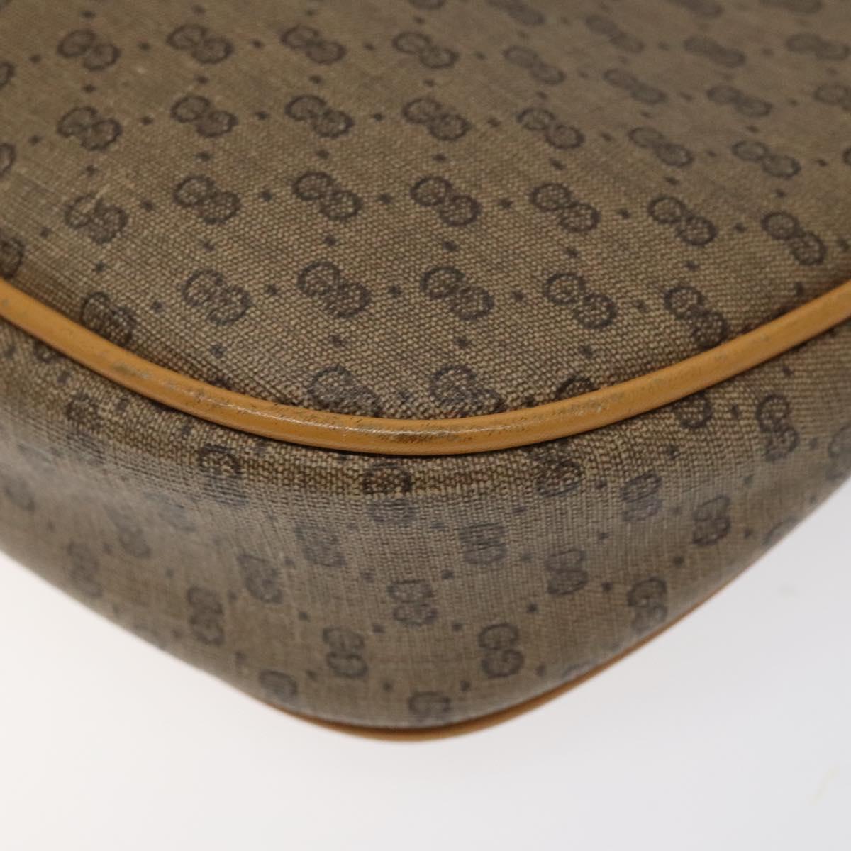 GUCCI Micro GG Supreme Shoulder Bag PVC Beige 007 983 1113 Auth BA1401