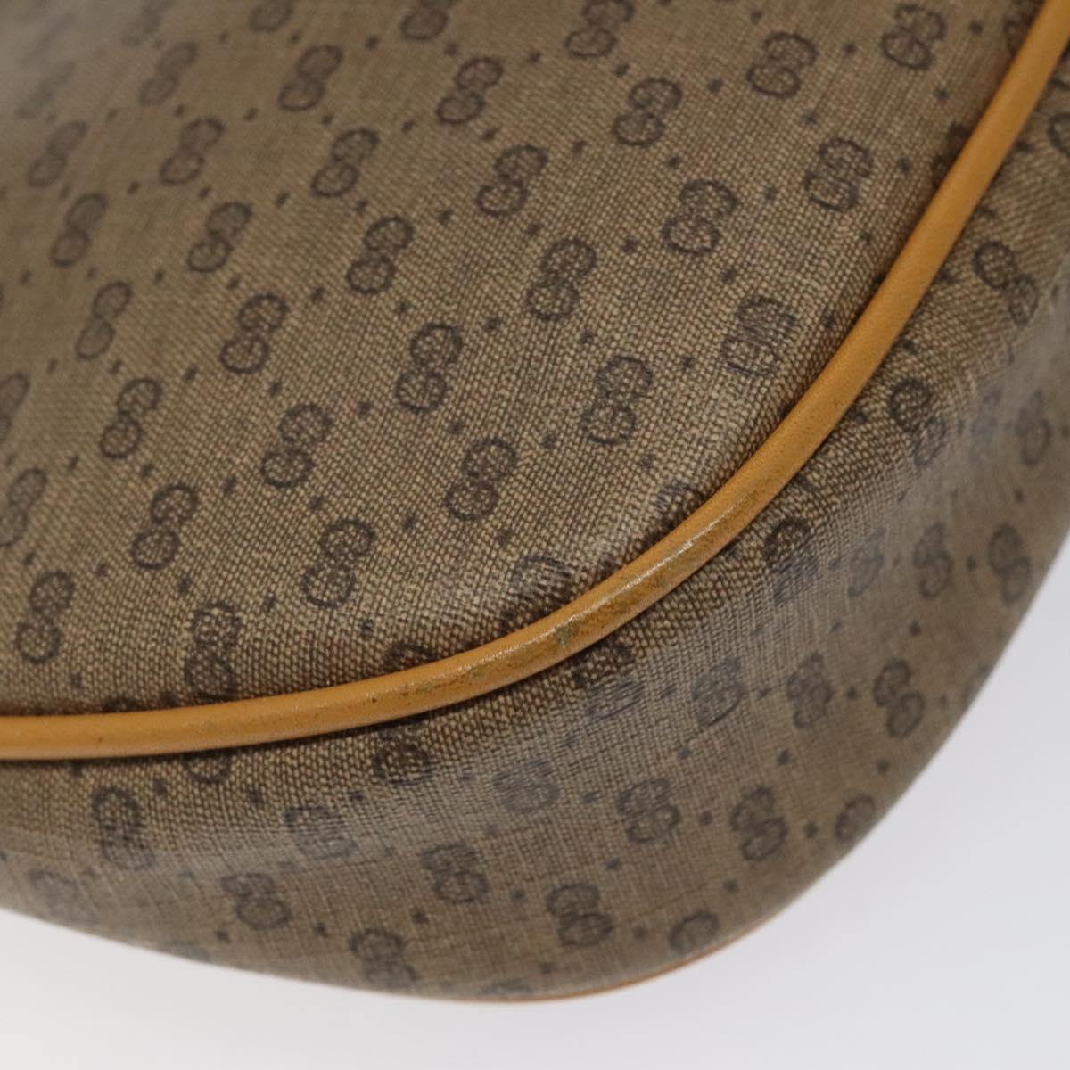 GUCCI Micro GG Supreme Shoulder Bag PVC Beige 007 983 1113 Auth BA1401