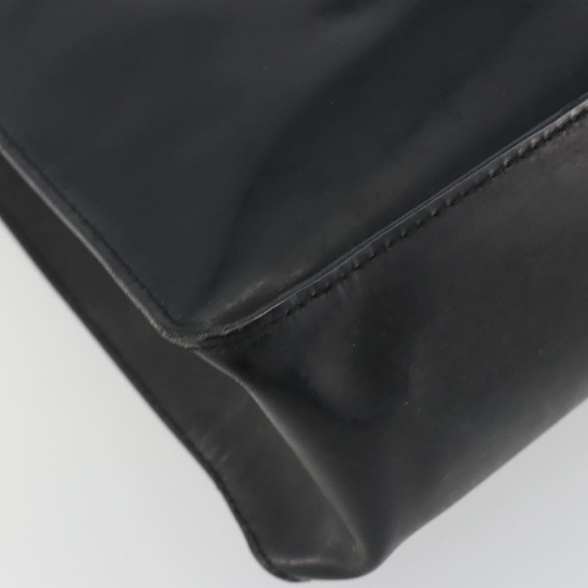 CHANEL Tote Bag Patent Black CC Auth BA14017