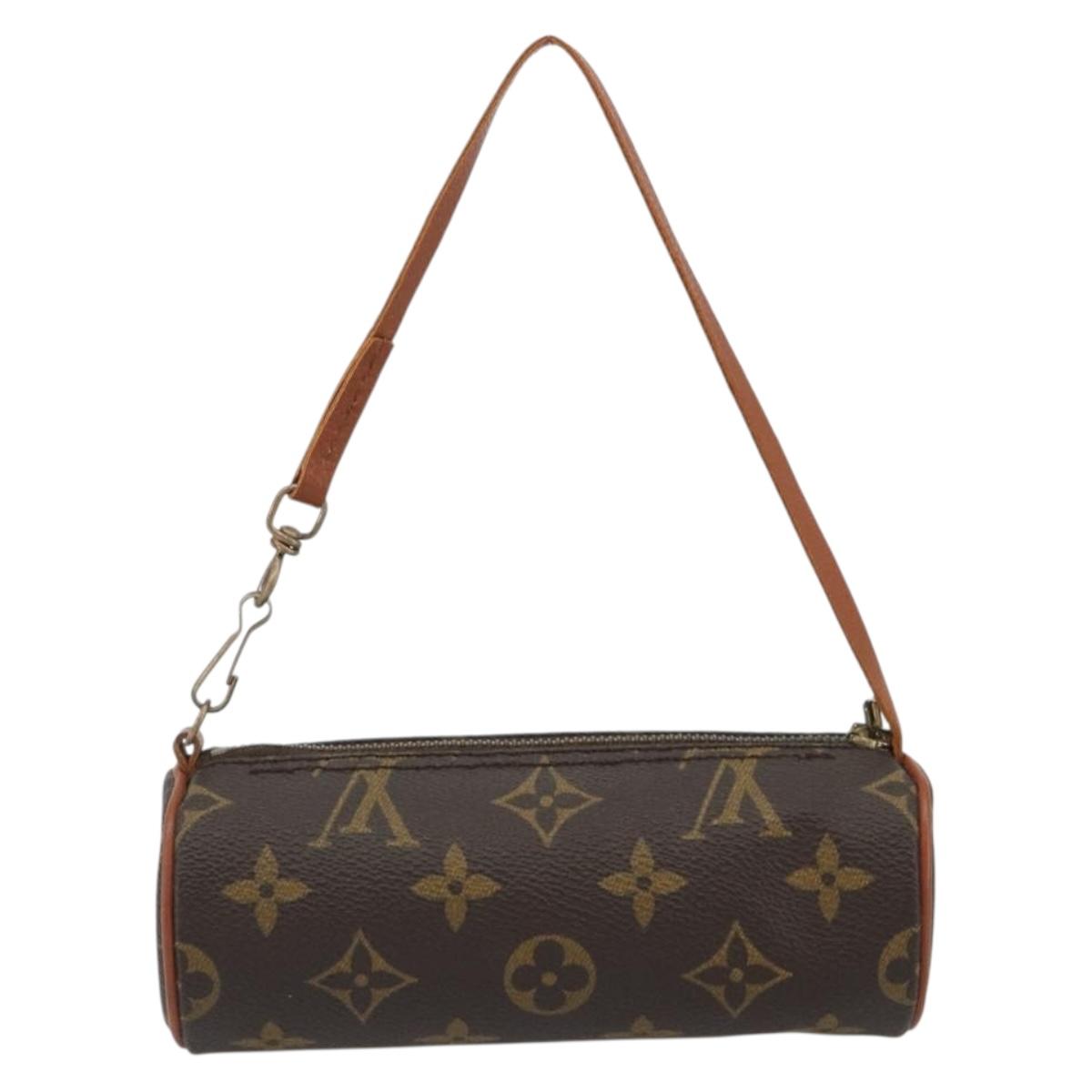 LOUIS VUITTON Monogram Papillon Pouch LV Auth BA14019