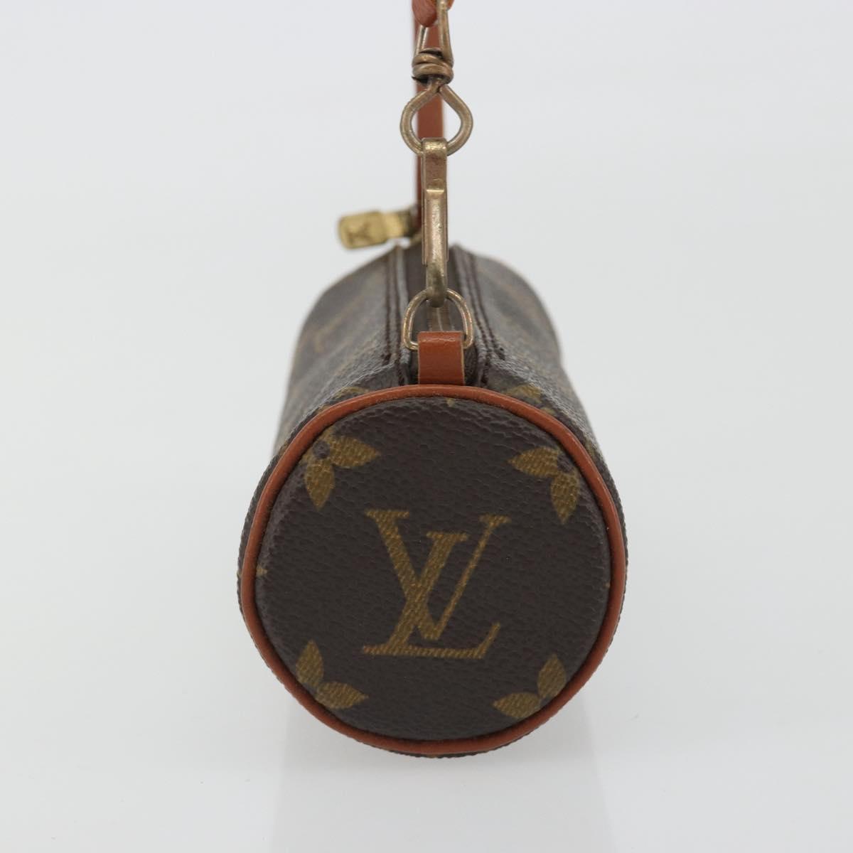 LOUIS VUITTON Monogram Papillon Pouch LV Auth BA14019