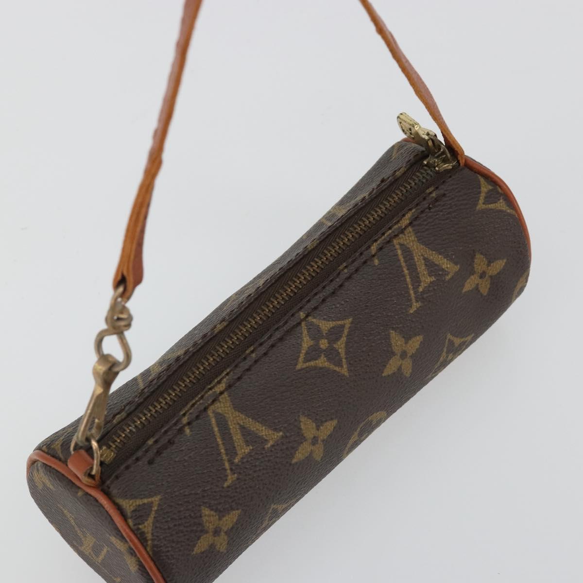 LOUIS VUITTON Monogram Papillon Pouch LV Auth BA14019