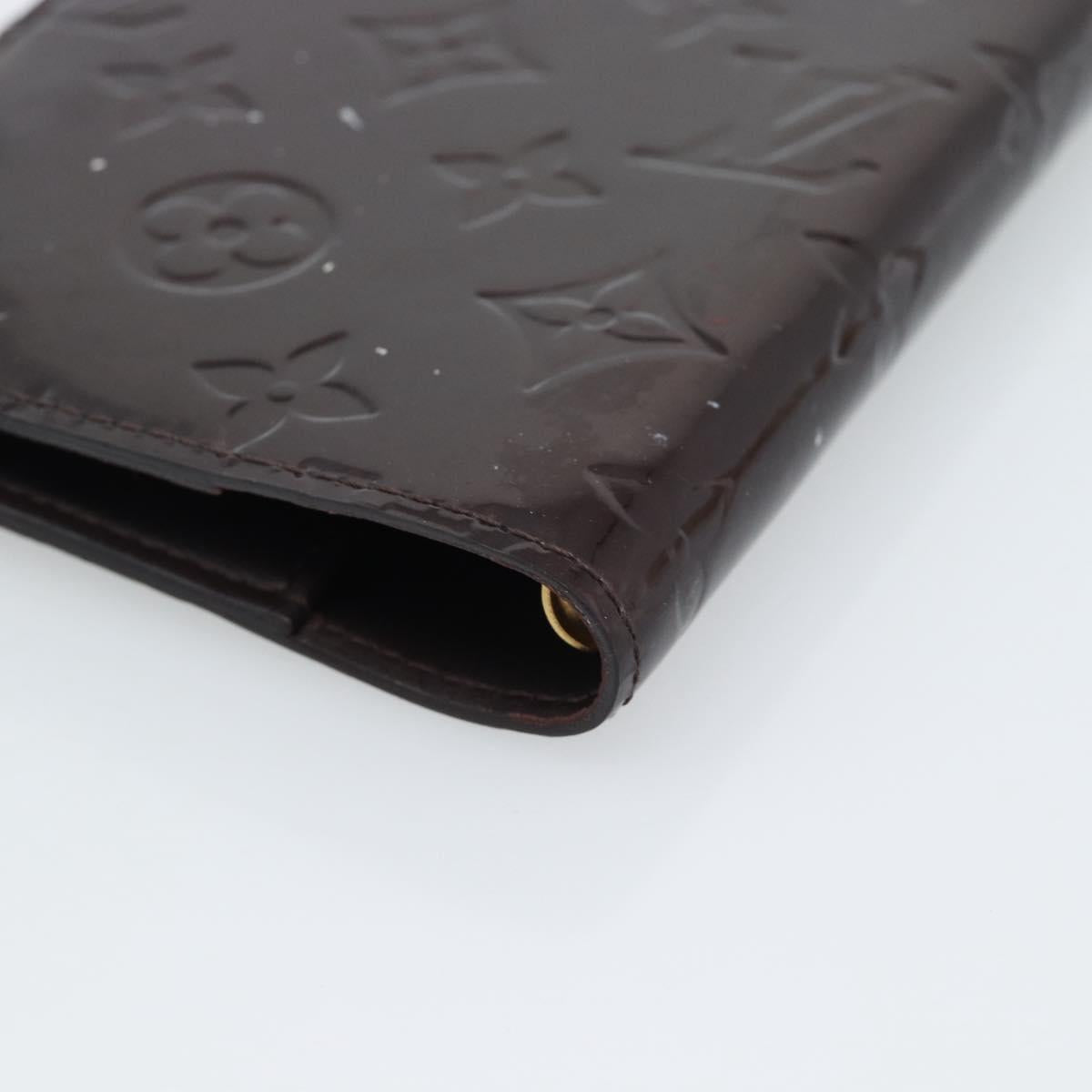 LOUIS VUITTON Monogram Vernis Agenda PM Amarante R21026 LV Auth BA14020