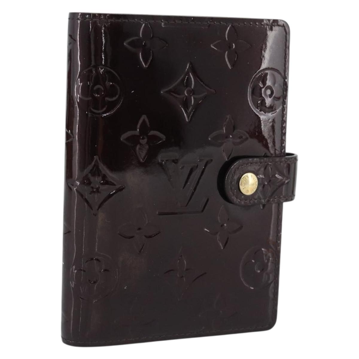 LOUIS VUITTON Monogram Vernis Agenda PM Amarante R21026 LV Auth BA14020