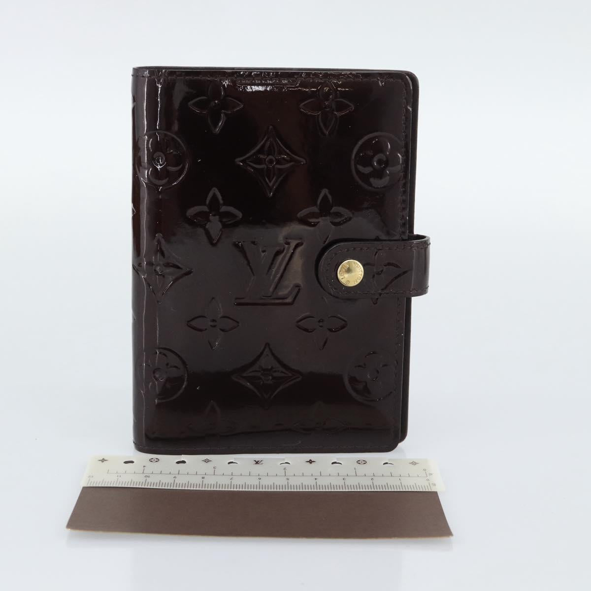 LOUIS VUITTON Monogram Vernis Agenda PM Amarante R21026 LV Auth BA14020