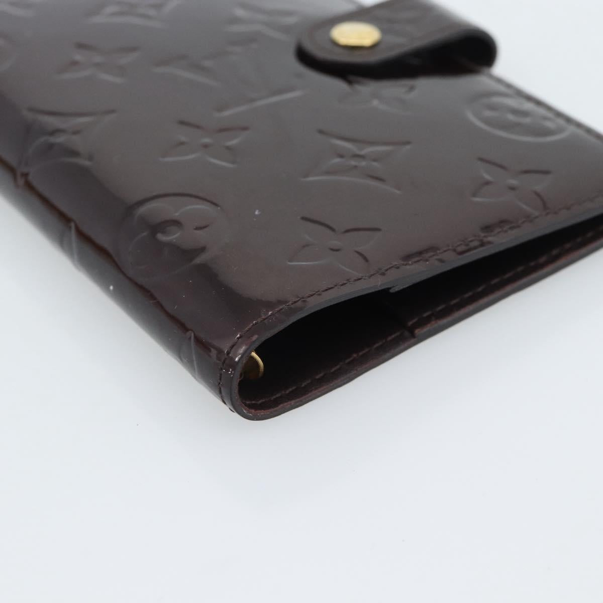 LOUIS VUITTON Monogram Vernis Agenda PM Amarante R21026 LV Auth BA14020