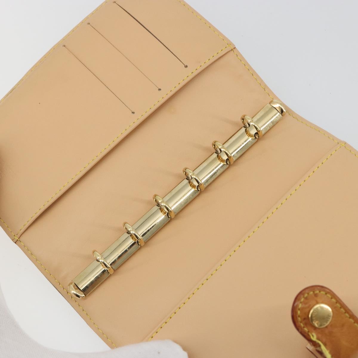 LOUIS VUITTON Monogram Multicolor Agenda PM White R20896 LV Auth BA14021