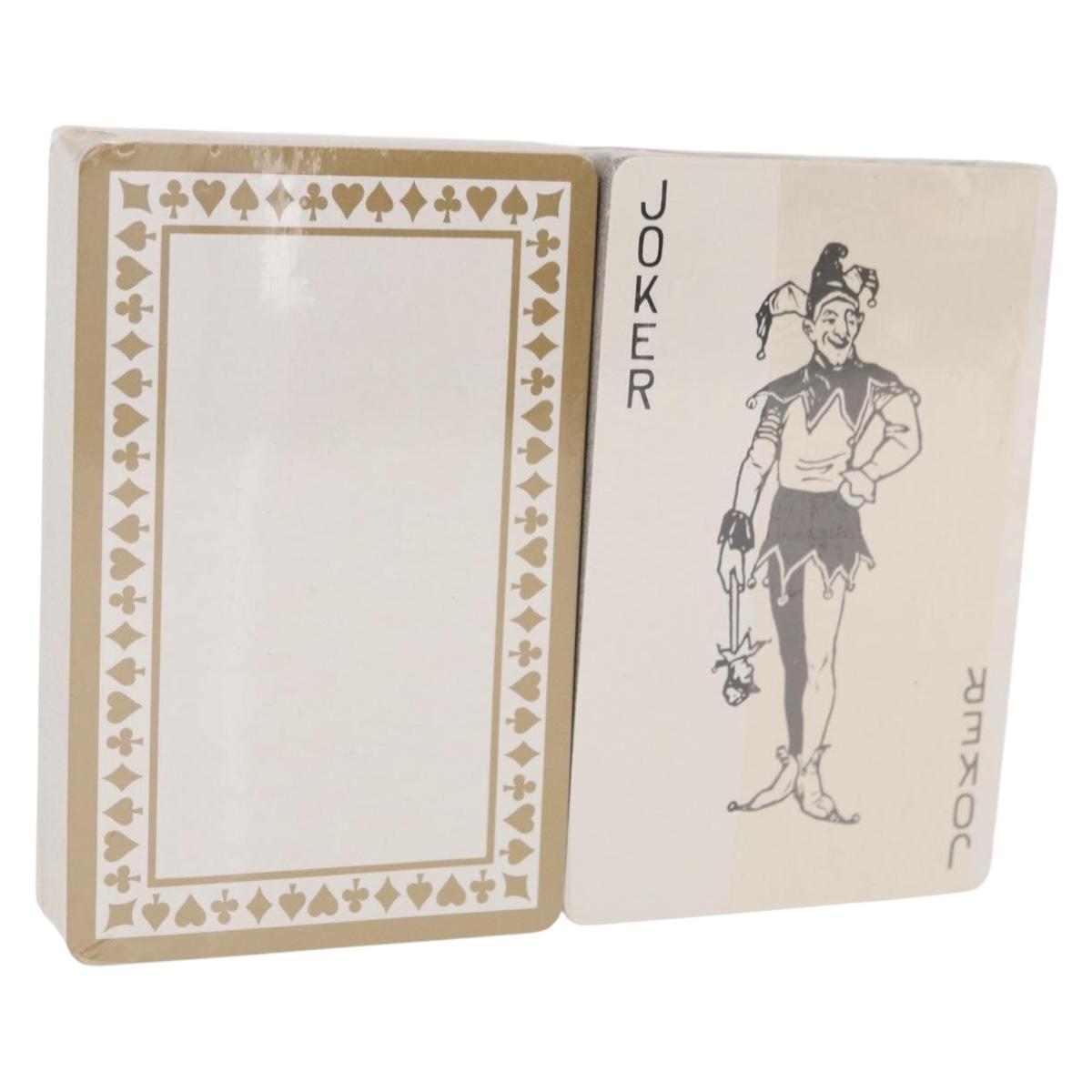 TIFFANY&Co. Playing Cards Turquoise Blue White Black Auth BA14027V