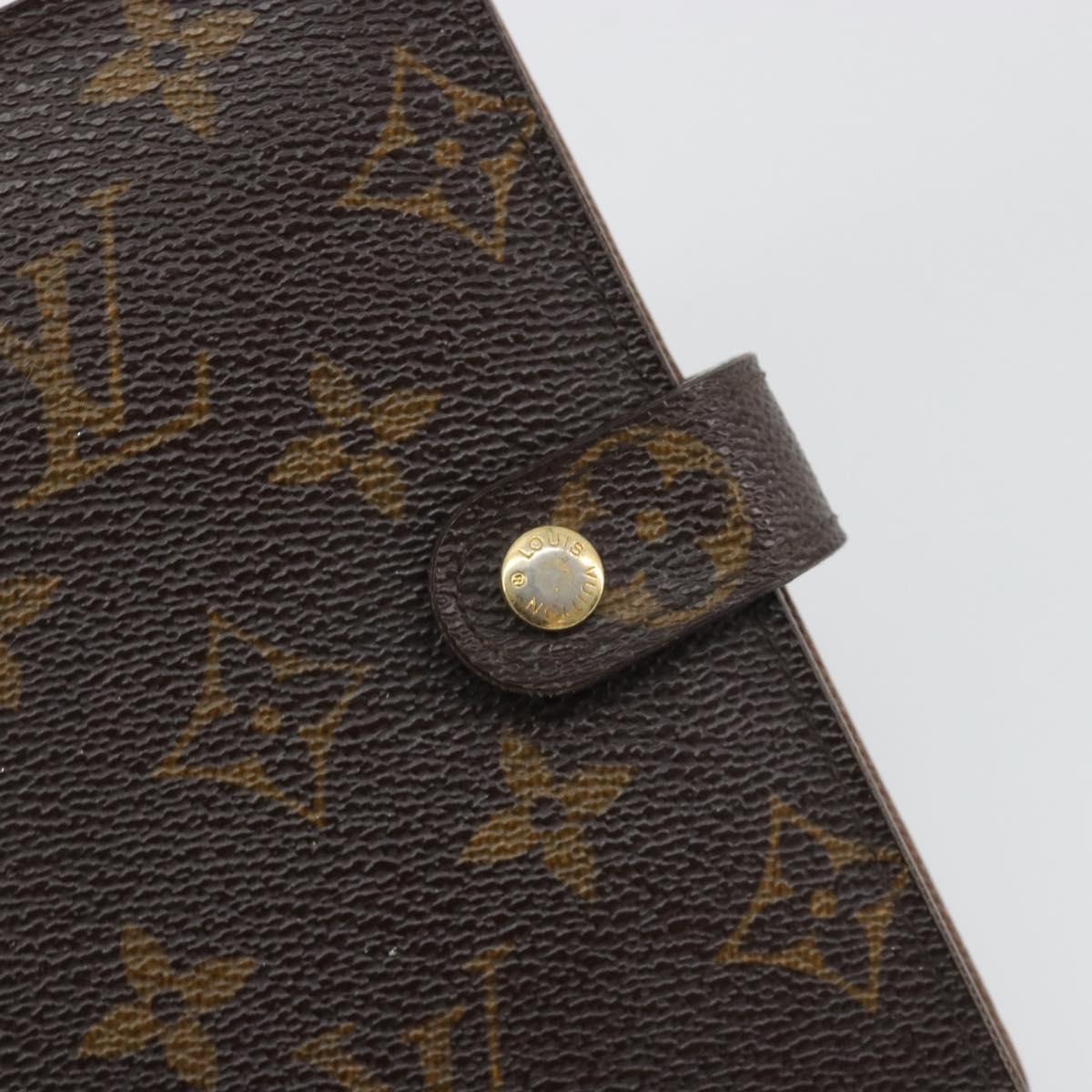 LOUIS VUITTON Monogram Agenda PM Day Planner Cover R20005 LV Auth BA14036