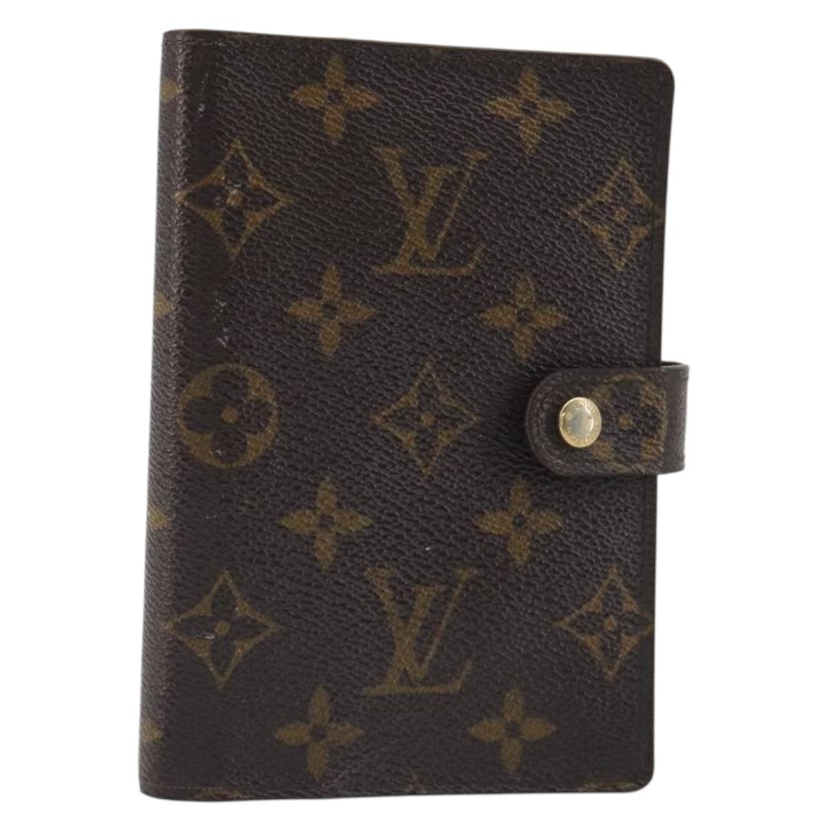 LOUIS VUITTON Monogram Agenda PM Day Planner Cover R20005 LV Auth BA14036