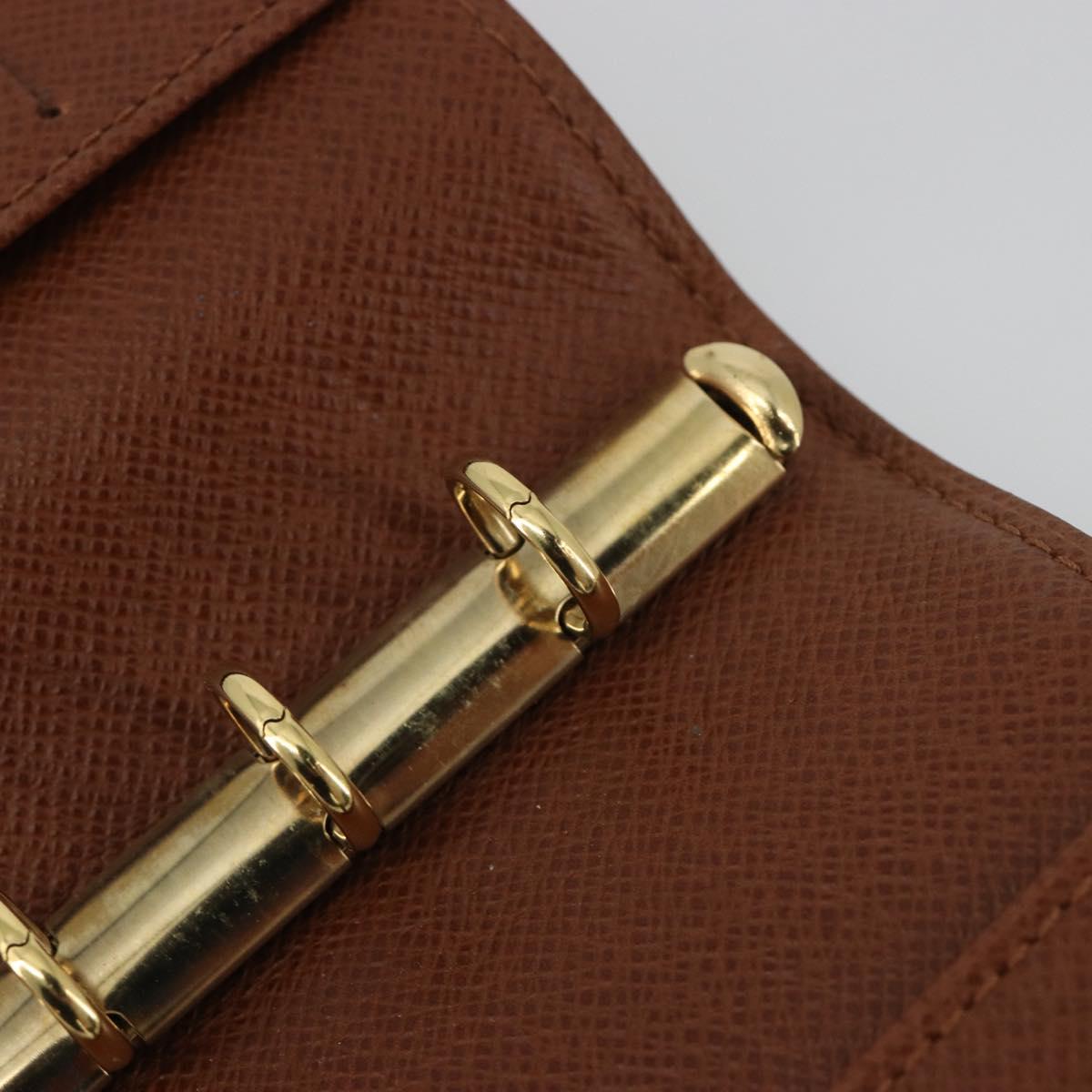 LOUIS VUITTON Monogram Agenda PM Day Planner Cover R20005 LV Auth BA14037