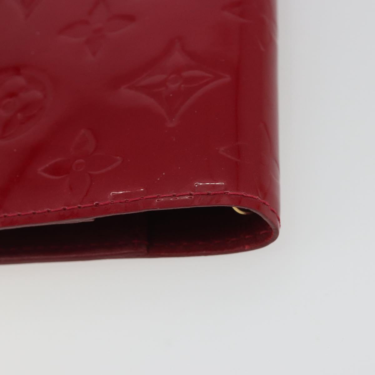 LOUIS VUITTON Vernis Agenda PM Day Planner Cover Pomdamul R21003 LV Auth BA14038