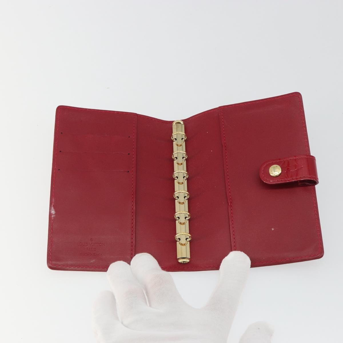 LOUIS VUITTON Vernis Agenda PM Day Planner Cover Pomdamul R21003 LV Auth BA14038