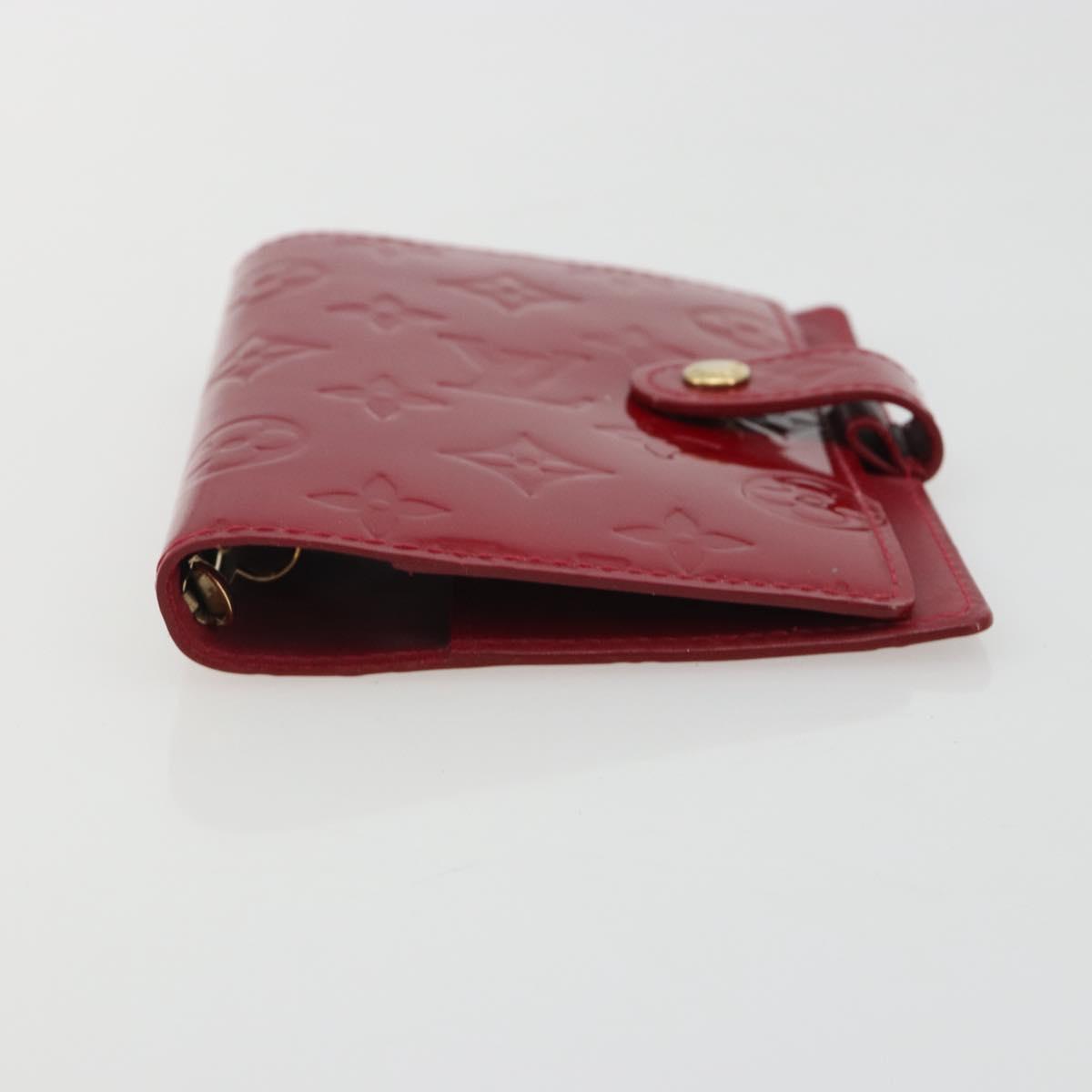 LOUIS VUITTON Vernis Agenda PM Day Planner Cover Pomdamul R21003 LV Auth BA14038