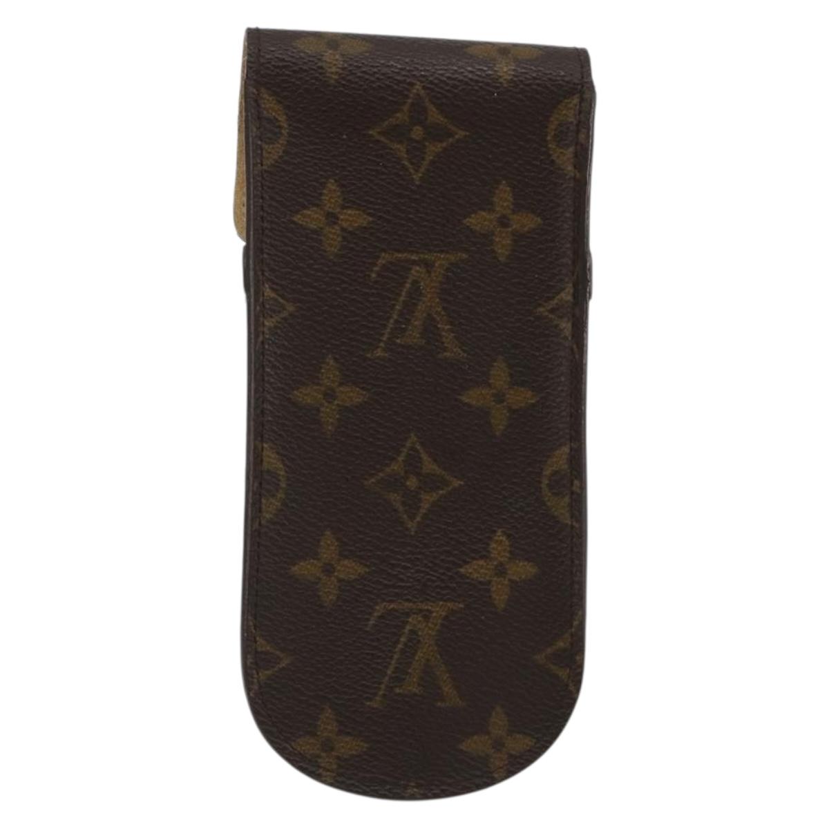 LOUIS VUITTON Monogram Etui a Lunettes Rabat Glasses Case M62970 LV Auth BA14040