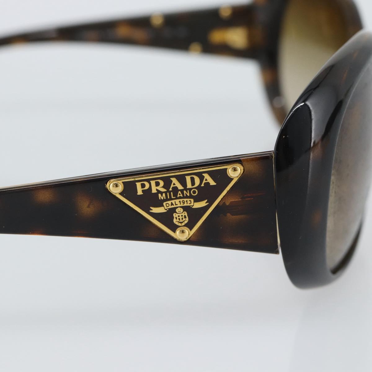 PRADA Sunglasses Plastic Brown Gold Auth BA14042