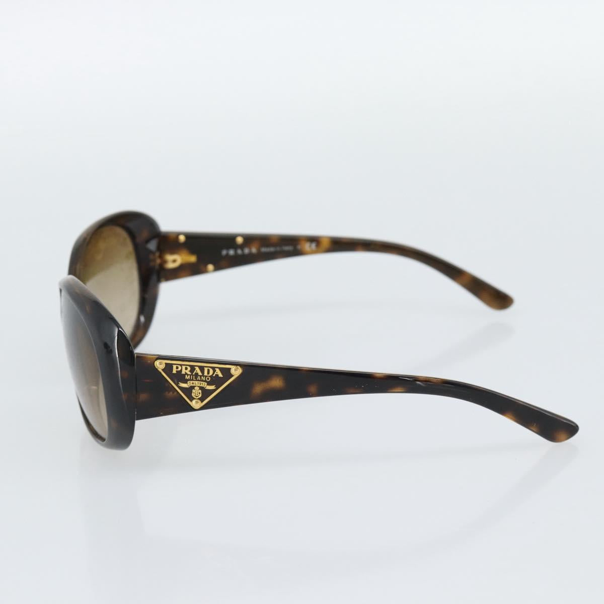 PRADA Sunglasses Plastic Brown Gold Auth BA14042