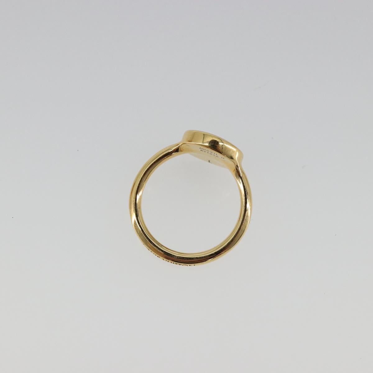 LOUIS VUITTON LV Confetti Ring Metal Fuchsia Pink Gold Tone M1921L Auth BA14048M