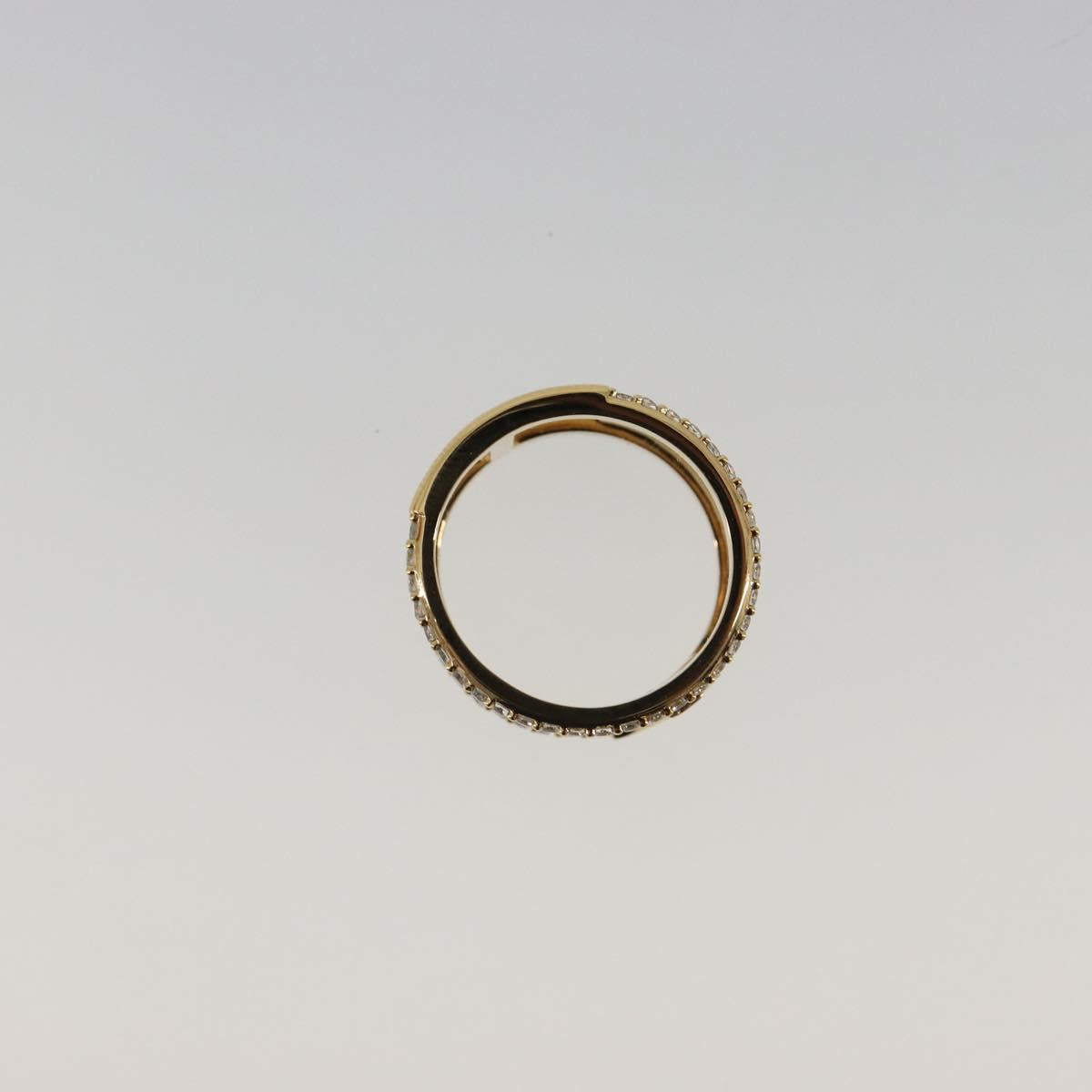 LOUIS VUITTON LV Iconic Strass Ring Metal Gold Tone M1463L LV Auth BA14049M