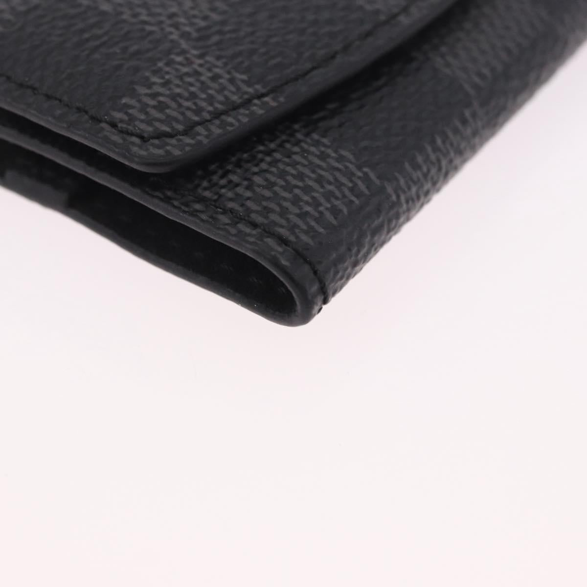 LOUIS VUITTON Damier Grafitte Bouton de Manchette Cuff Case LV Auth BA14050