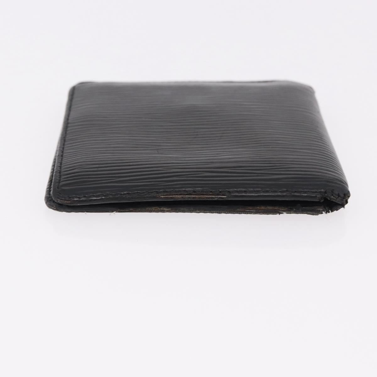 LOUIS VUITTON Epi Wallet 6 Set Black LV Auth BA14071