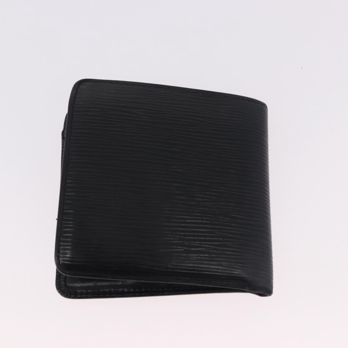 LOUIS VUITTON Epi Wallet 6 Set Black Blue Green LV Auth BA14072