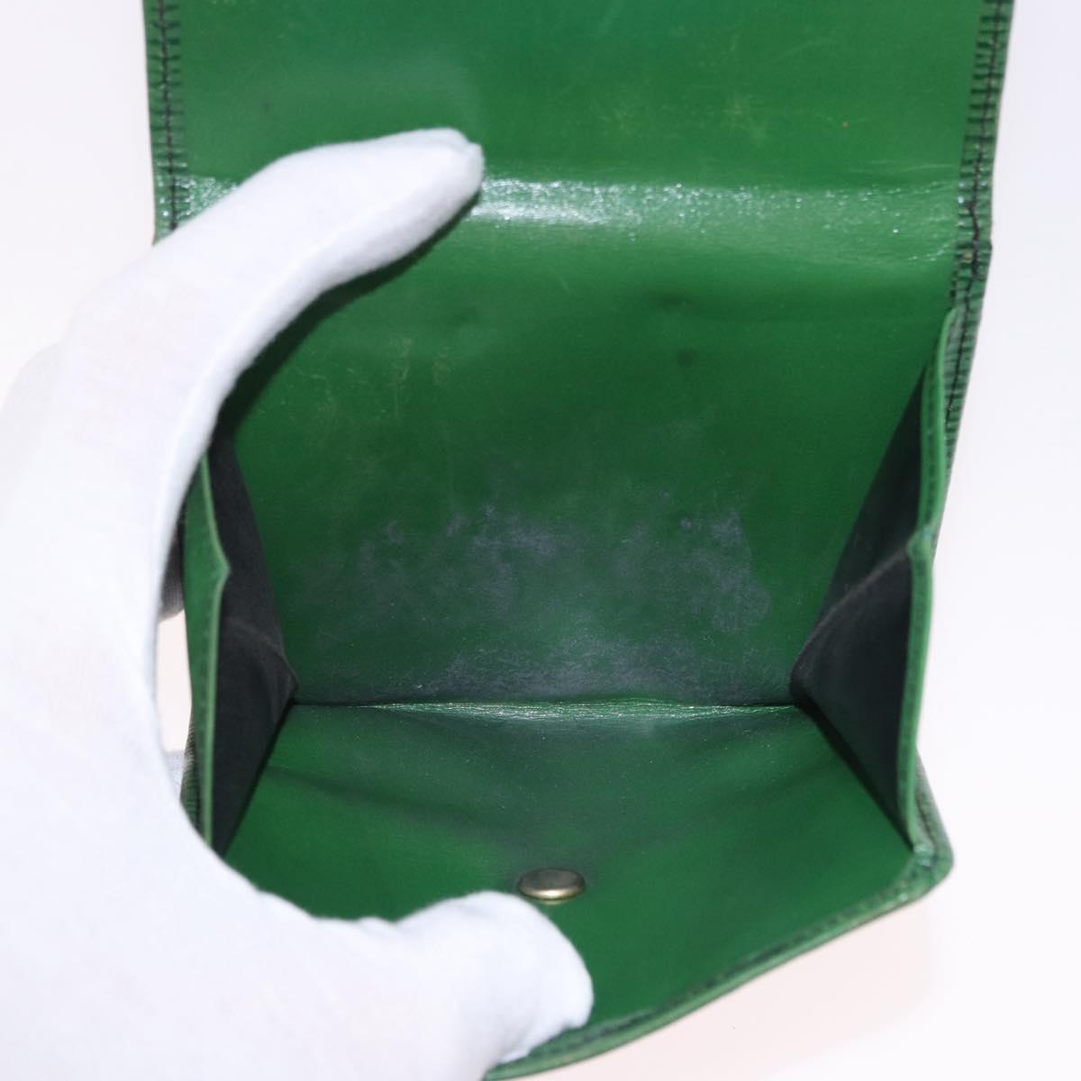 LOUIS VUITTON Epi Wallet 6 Set Black Blue Green LV Auth BA14072