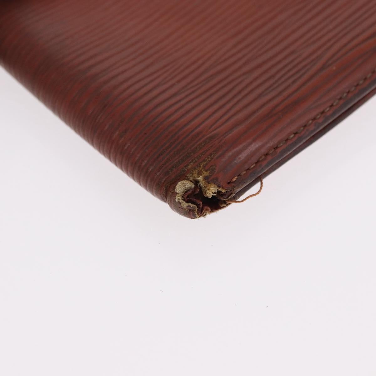 LOUIS VUITTON Epi Wallet 6 Set Black Blue Green LV Auth BA14072
