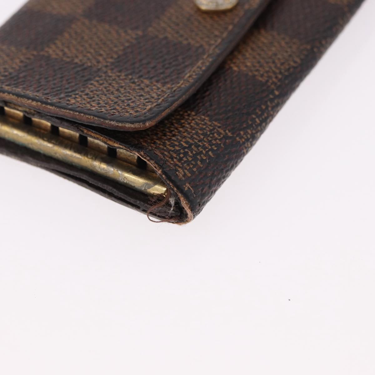 LOUIS VUITTON Monogram Damier Wallet 6 Set LV Auth BA14073