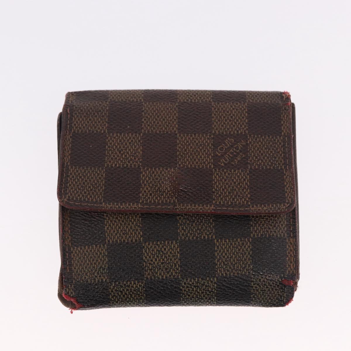 LOUIS VUITTON Monogram Damier Wallet 6 Set LV Auth BA14073