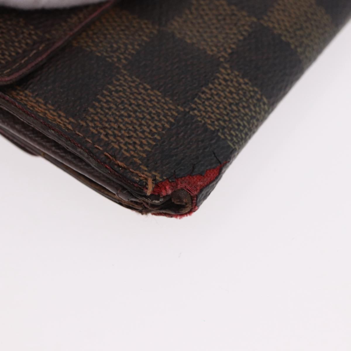 LOUIS VUITTON Monogram Damier Wallet 6 Set LV Auth BA14073