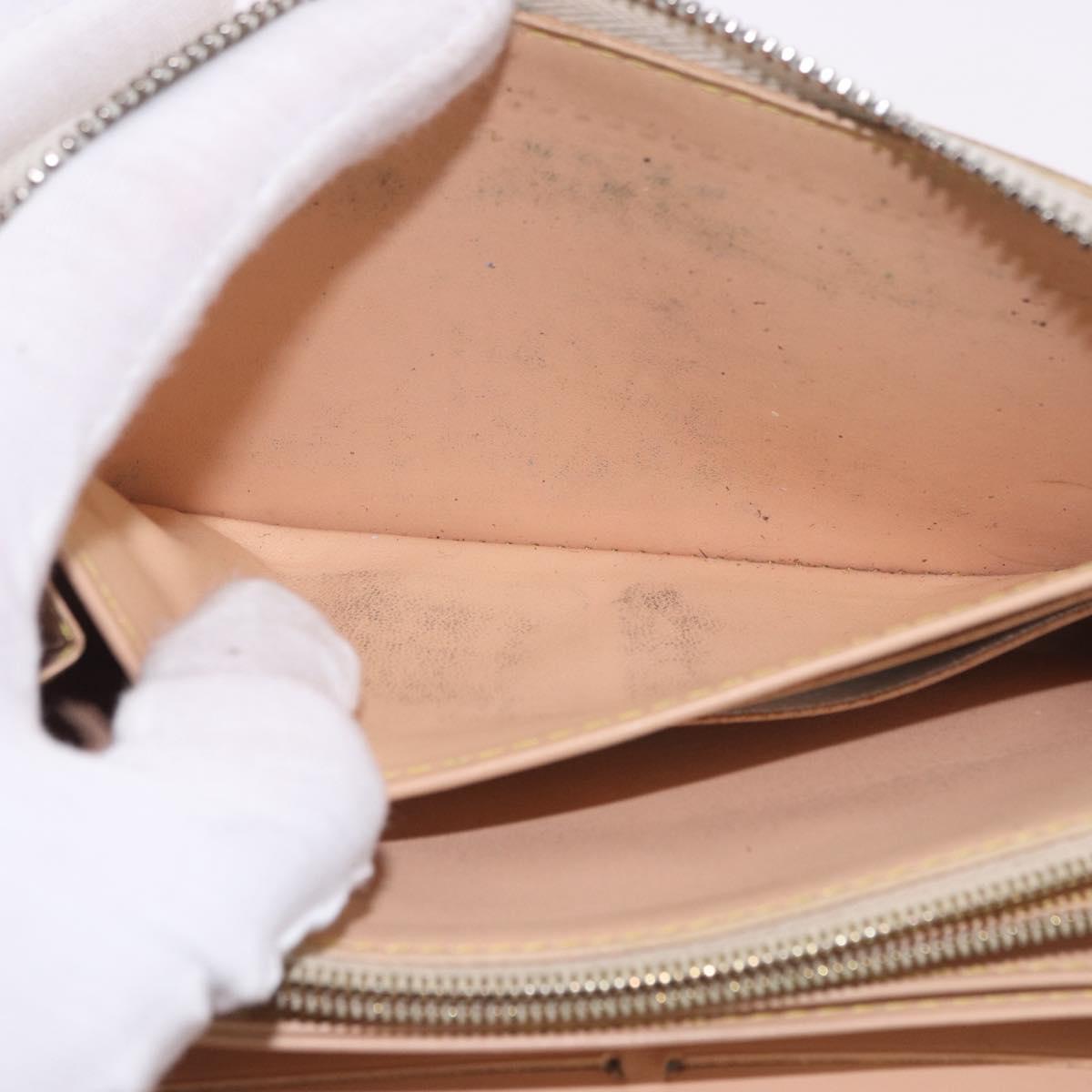LOUIS VUITTON Monogram Multicolor Zippy Wallet White M60274 LV Auth BA14074