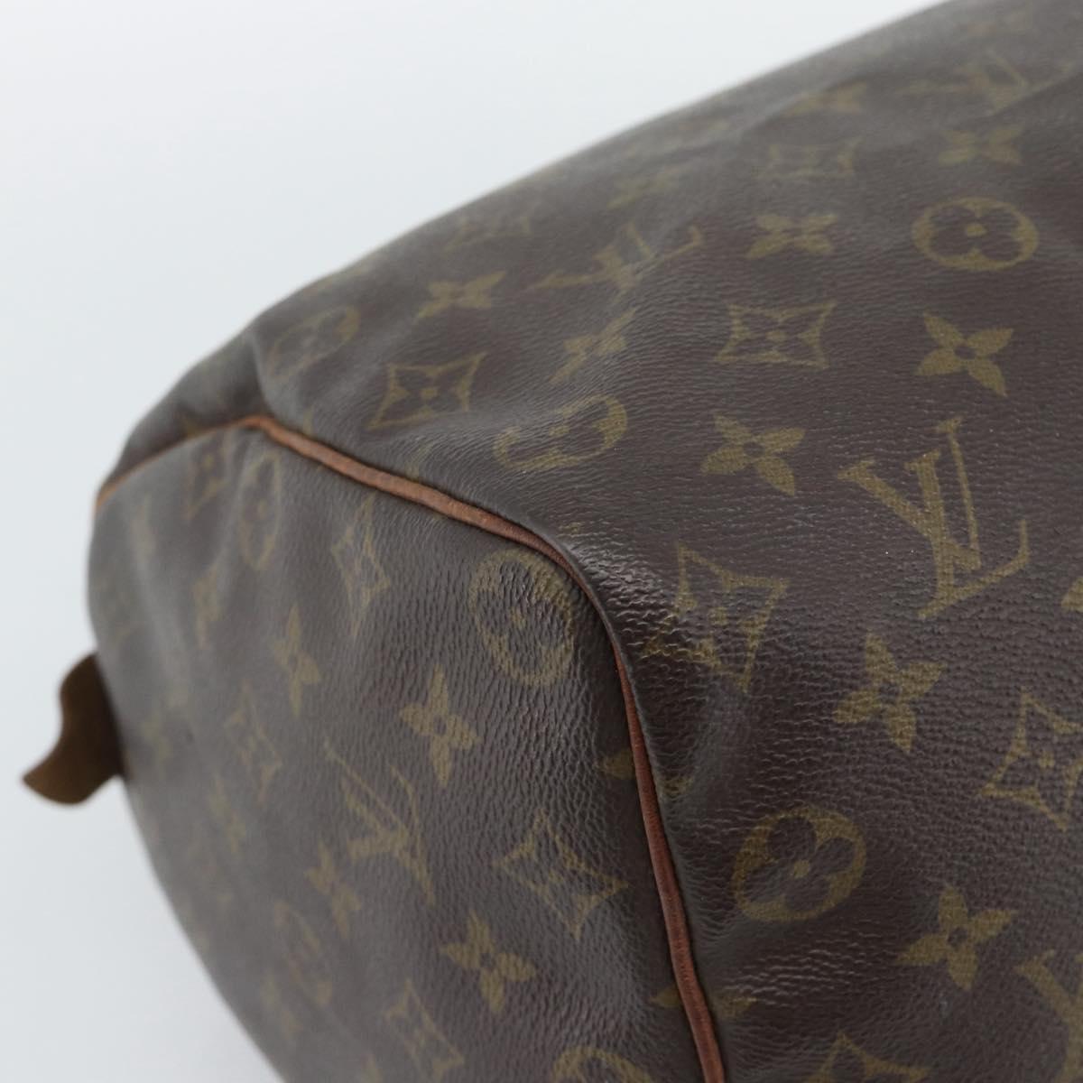 LOUIS VUITTON Monogram Speedy 35 Hand Bag M41524 LV Auth BA14078