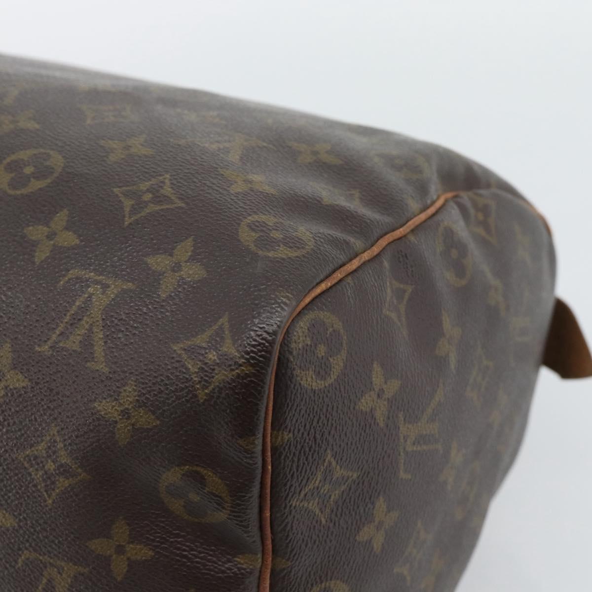LOUIS VUITTON Monogram Speedy 35 Hand Bag M41524 LV Auth BA14078