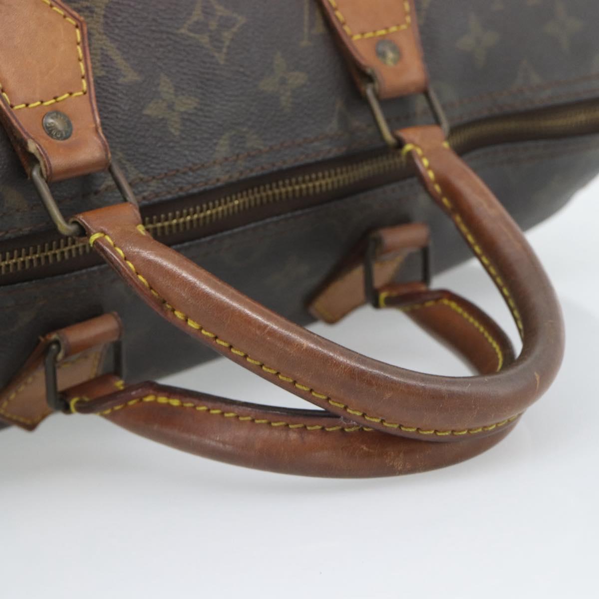 LOUIS VUITTON Monogram Speedy 35 Hand Bag M41524 LV Auth BA14078