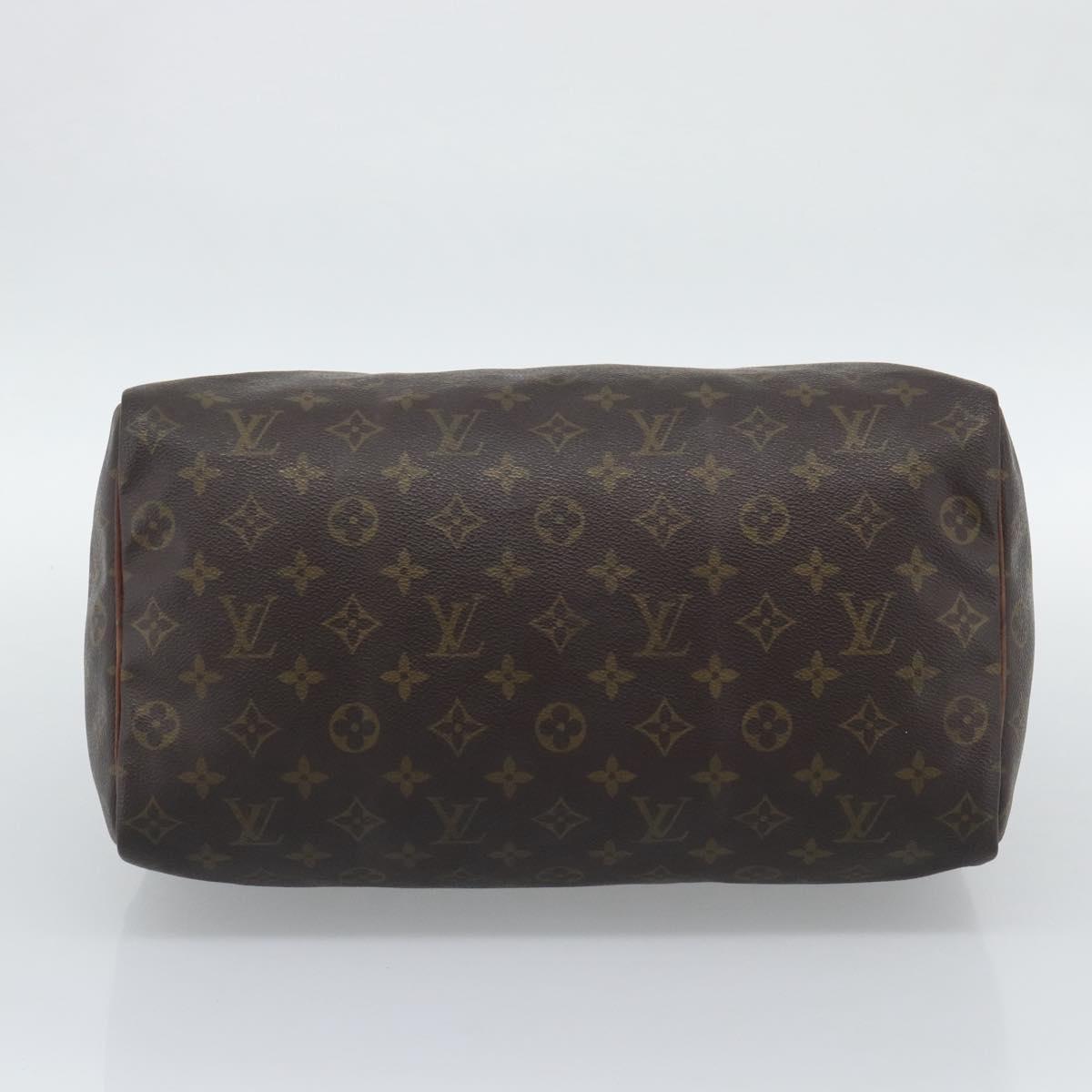 LOUIS VUITTON Monogram Speedy 35 Hand Bag M41524 LV Auth BA14078