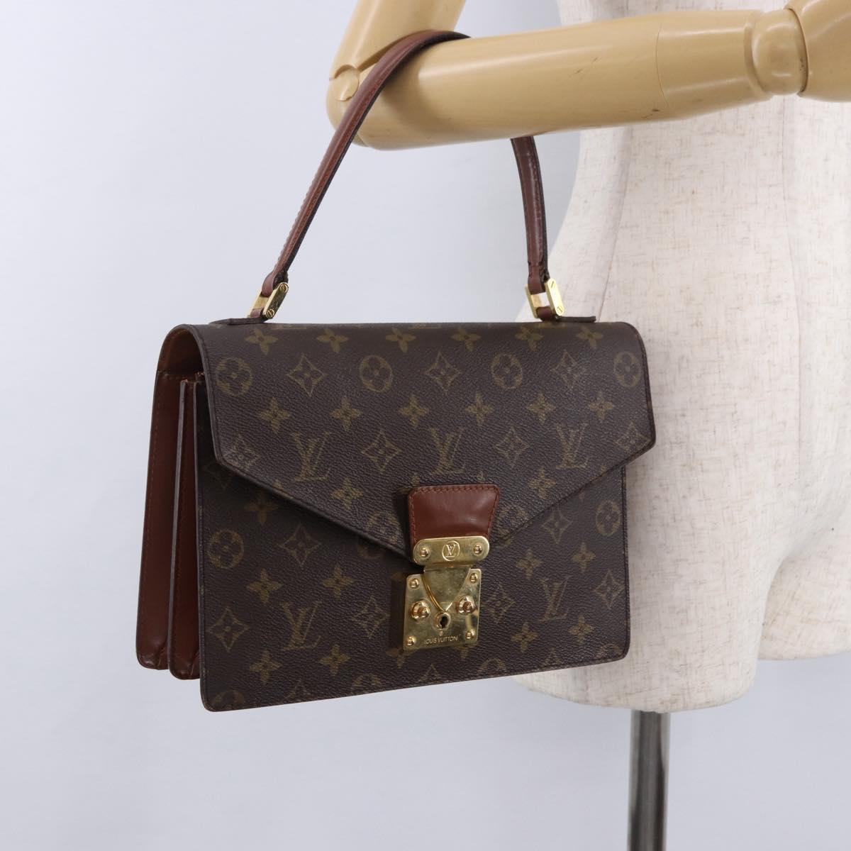 LOUIS VUITTON Monogram Concorde Hand Bag M51190 LV Auth BA14079