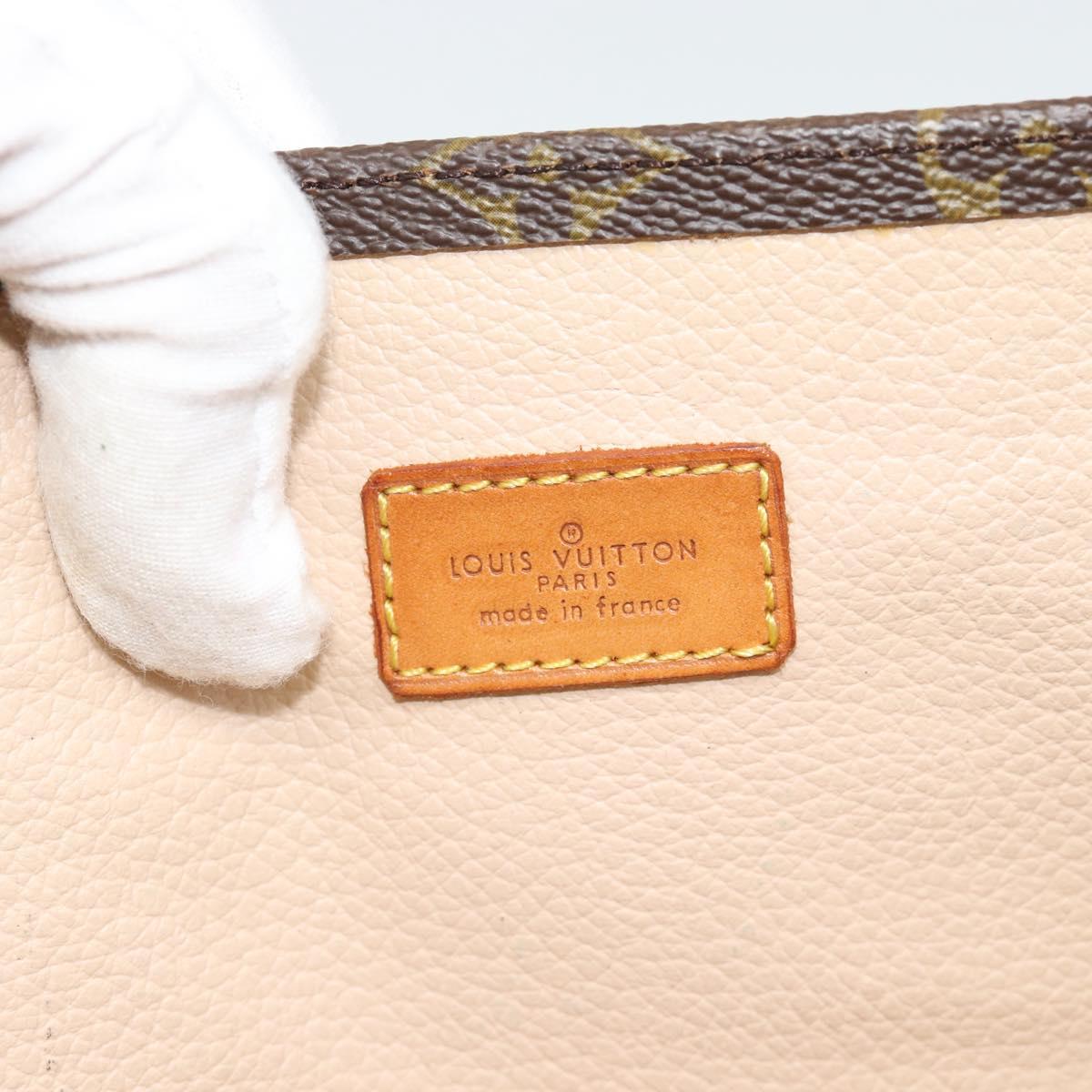LOUIS VUITTON Monogram Sac Plat Hand Bag M51140 LV Auth BA14080A